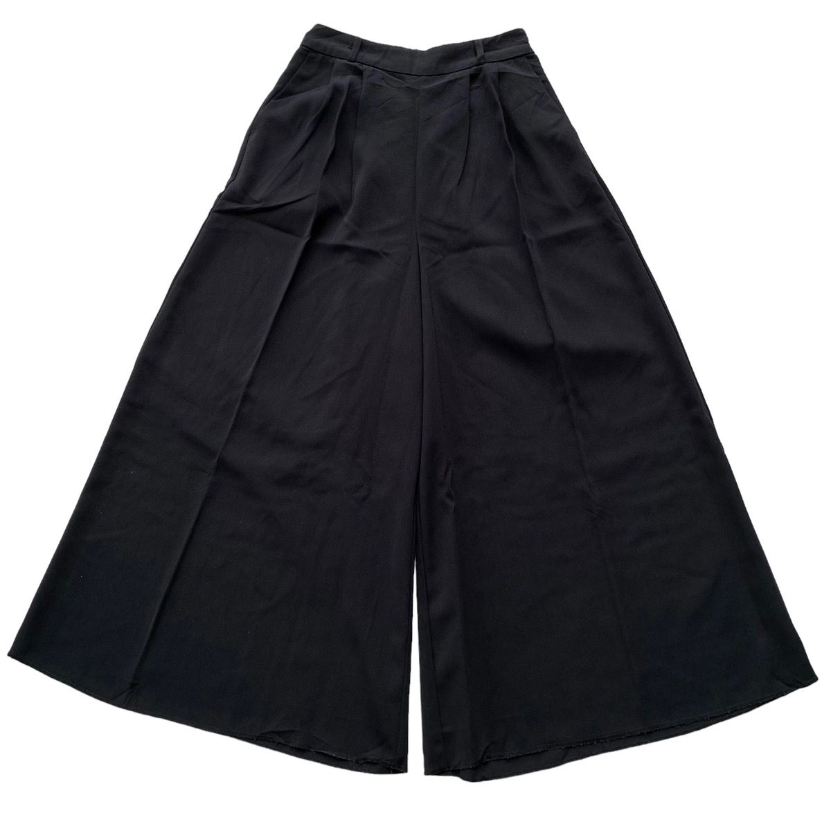Pre-owned Vintage X Yohji Yamamoto Igni Ultra Wide Leg Pleated Pants In Black