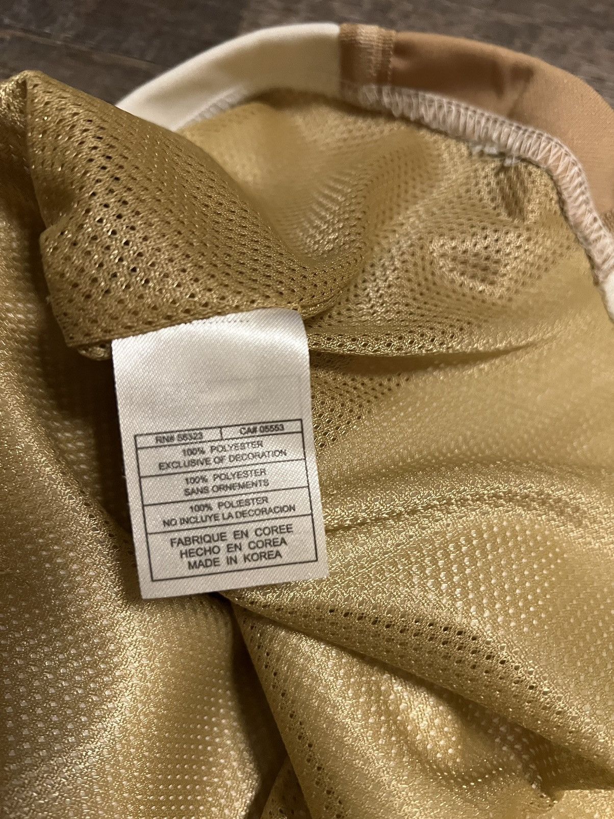 Jordan Brand × Nike × Vintage Vintage Nike Michael Jordan Dream Team Olympics Gold Jersey Size US XXL / EU 58 / 5 - 7 Thumbnail