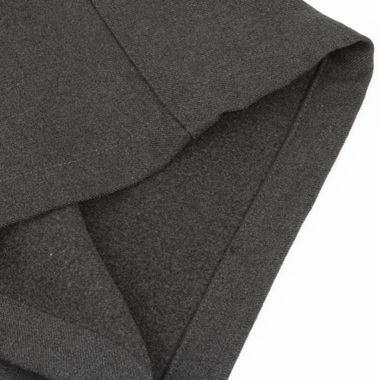 Japanese Brand Dark Gray Wide Leg Casual Pants with Chain Detail Size US 30 / EU 46 - 2 Thumbnail