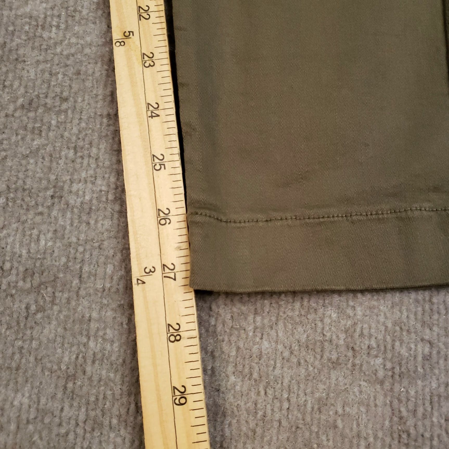 Vintage VINTAGE NSF The Wallace Pants Womens 28 DRAB Green Mid-Rise Ankle Trousers Made in USA Size 28" / US 6 / IT 42 - 3 Thumbnail