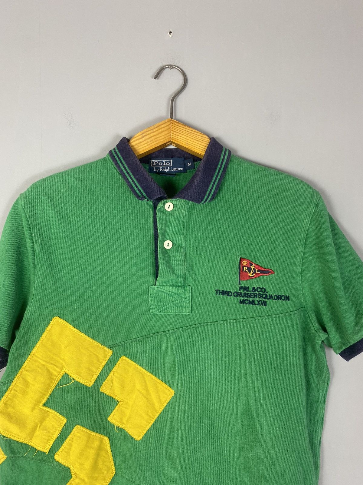 Polo Ralph Lauren Vintage polo Ralph Lauren big logo polo tee T-shirt Size US M / EU 48-50 / 2 - 2 Thumbnail