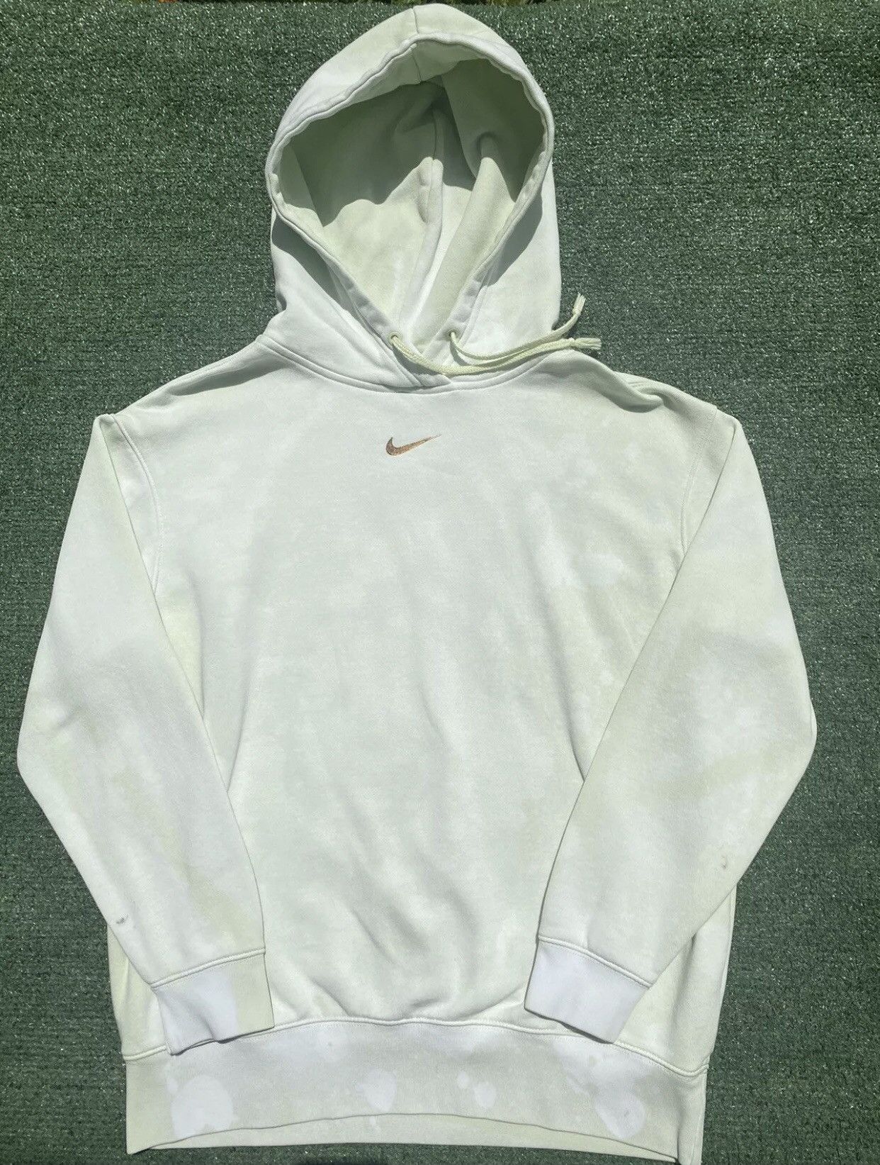 Nike Nike Neon Green Center Swoosh Oversized Hand Dyed Hoodie XS Size XS / US 0-2 / IT 36-38 - 1 Thumbnail