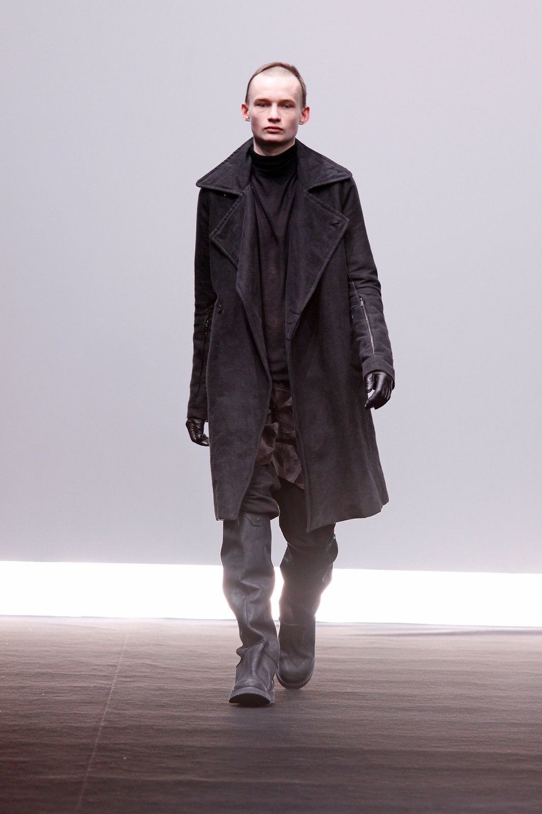Rick Owens Rick Owens AW09 Double Breasted Belted Crust Cotton Coat Size US S / EU 44-46 / 1 - 19 Thumbnail