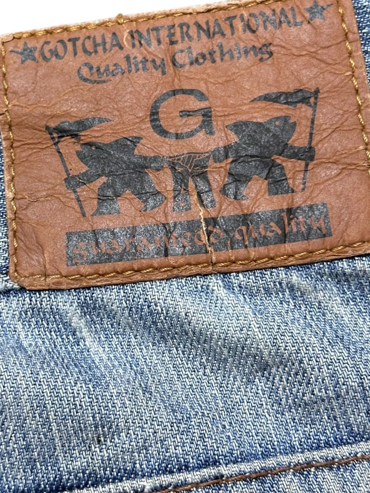 Gotcha Vintage Gotcha Leg Cut Splicing Embellished Embroidery Denim Size US 34 / EU 50 - 11 Thumbnail