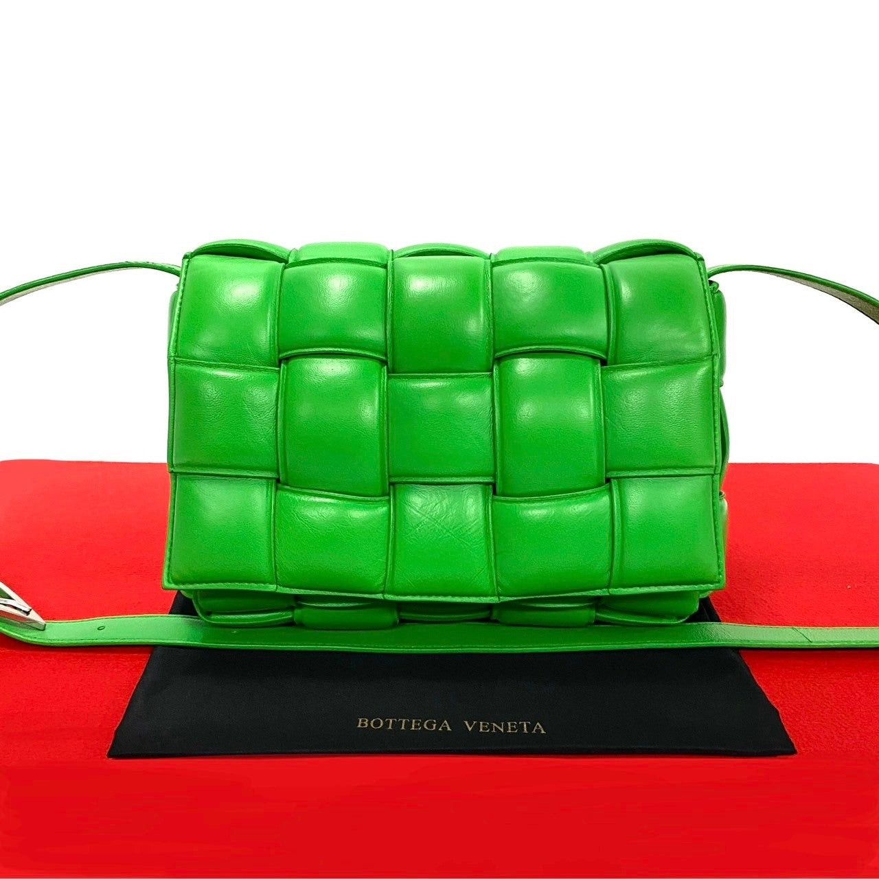 Bottega Veneta Bottega Veneta Shoulder Bag Green Leather Size ONE SIZE - 1 Thumbnail
