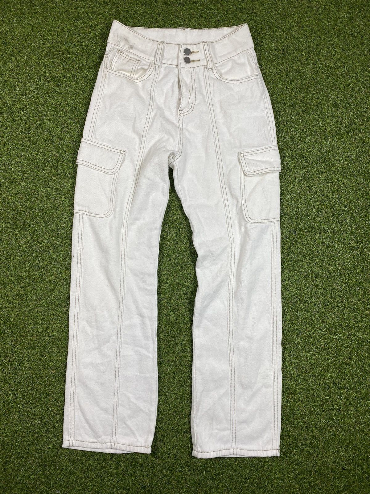Japanese Brand × Vintage Vintage Y2K Japanese cargo pants jeans streetwear style Size 28" / US 6 / IT 42 - 1 Thumbnail