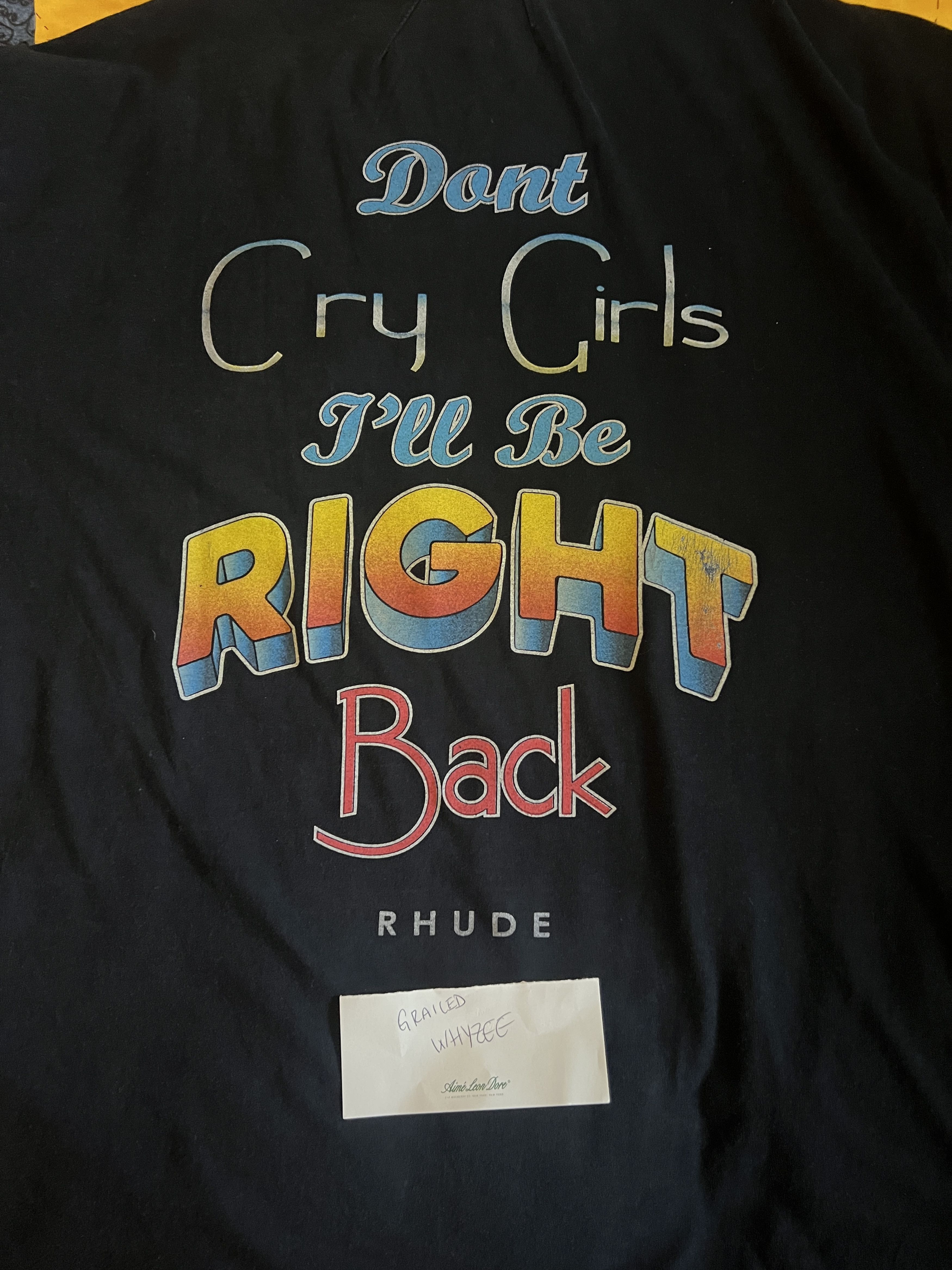 Rhude XL | Rhude "Texas - Don't Cry Girls" T-Shirt Size US XL / EU 56 / 4 - 5 Thumbnail