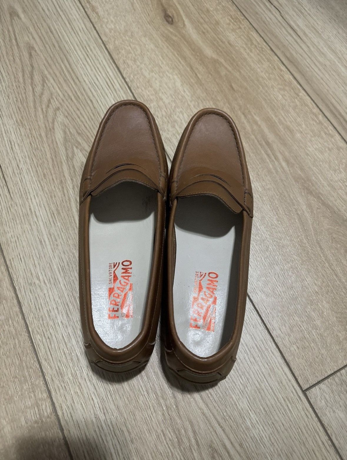 Salvatore Ferragamo Ferragamo Leather Loafers Size US 7.5 / EU 40-41 - 2 Thumbnail