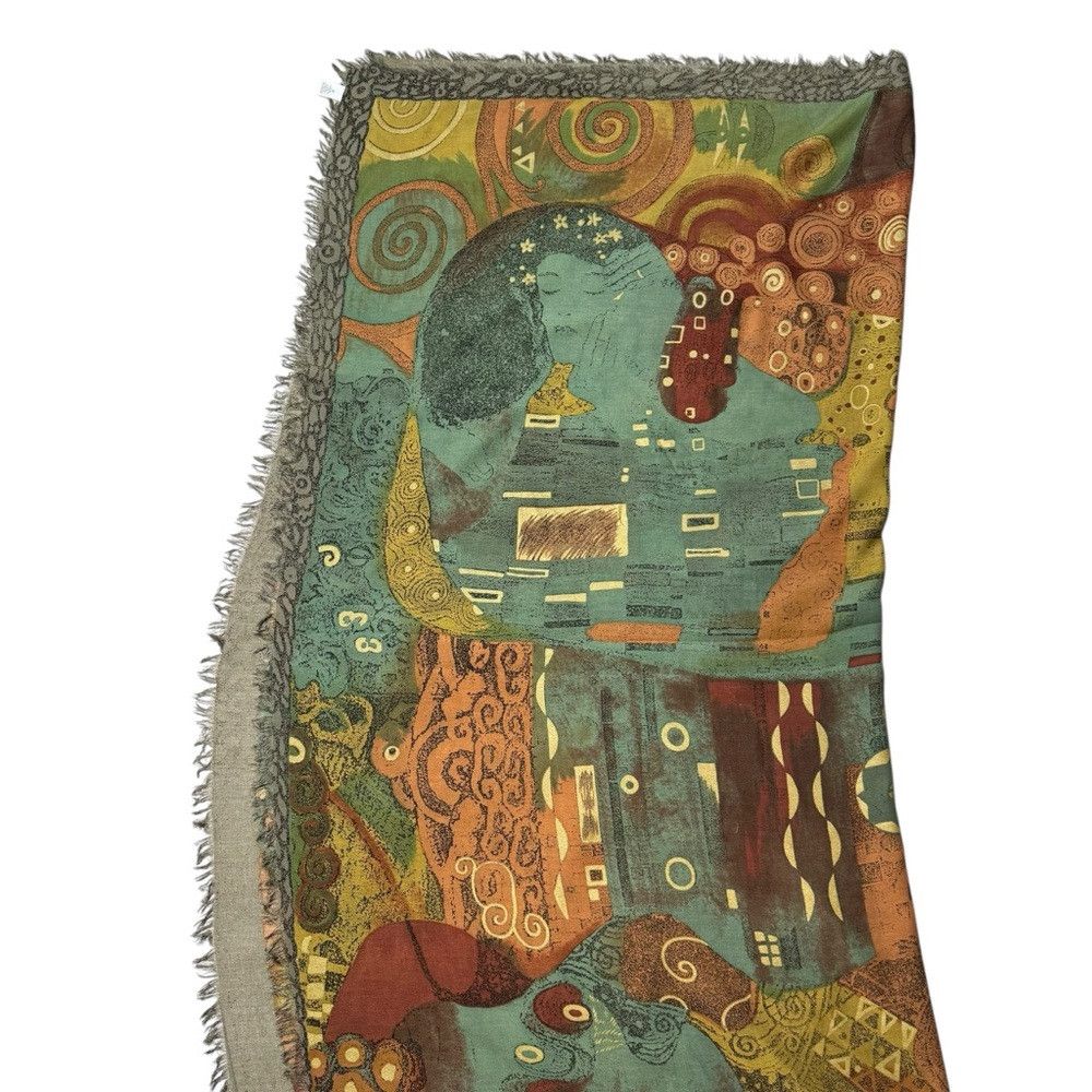 Paul Smith New Paul Smith Klimt Print Large Square Scarf Wrap 54'' x 5 Size ONE SIZE - 6 Thumbnail