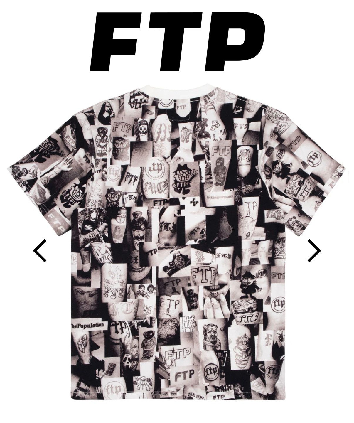 Fuck The Population FTP Tattoo Tee size XL Size US XL / EU 56 / 4 - 2 Thumbnail