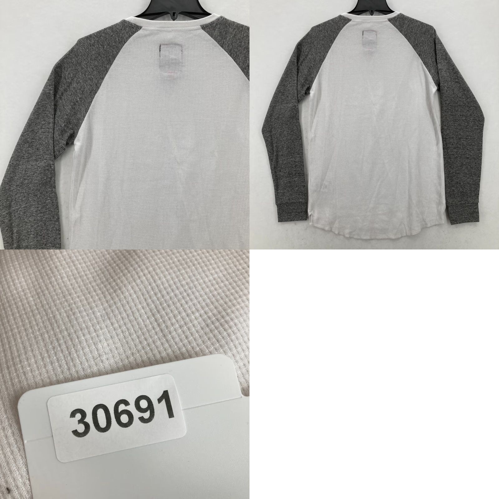 Ecko Unltd. Ecko Unltd Thermal Waffle Knit Shirt Mens M White Gray Crew Neck Y2K NWT Size US M / EU 48-50 / 2 - 9 Thumbnail