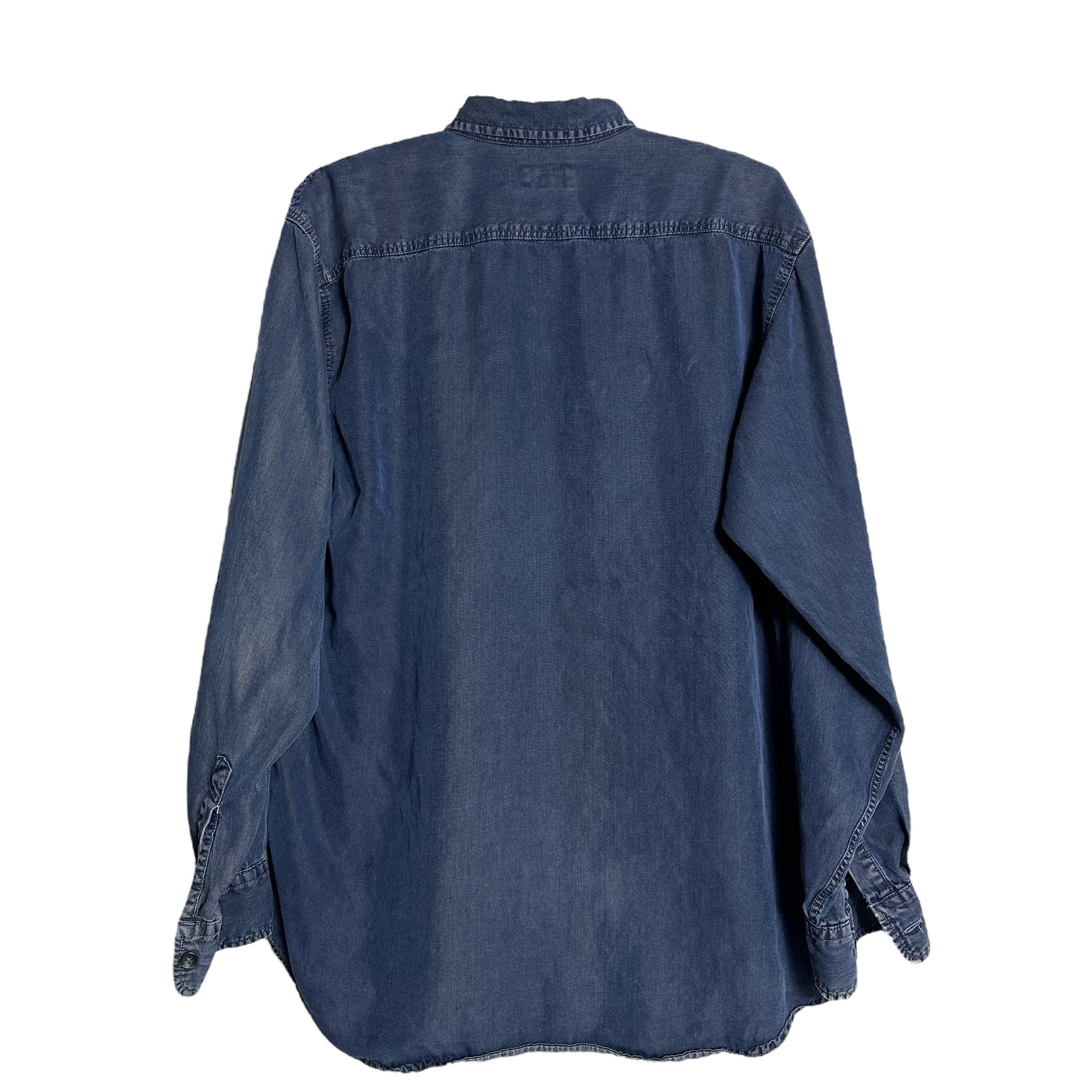 Big John 🔥RARE🔥Vintage Big John Classic Cotton Chambray Shirt Size US L / EU 52-54 / 3 - 3 Thumbnail