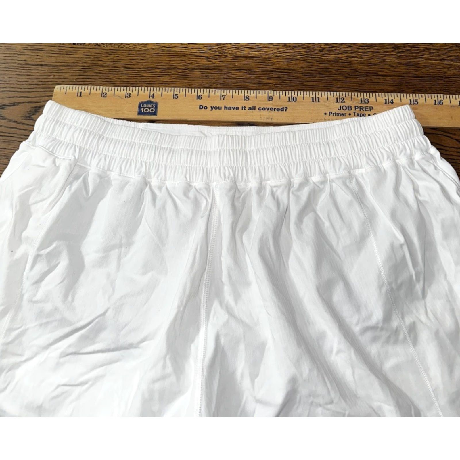 Lululemon Lululemon Short II 3.5” Womens 12 White Lined Running Gym & Training Athletic Shorts Size 34" / US 12 / IT 48 - 6 Thumbnail