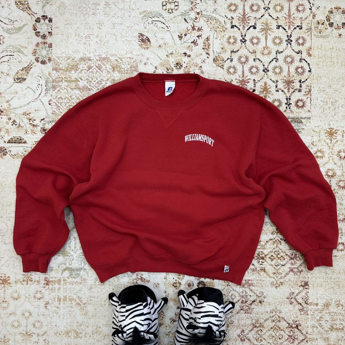 Russell Athletic × Vintage Vintage Russell WilliamSport Sweatshirt Fit Crazy Sportwear Size US L / EU 52-54 / 3 - 1 Thumbnail