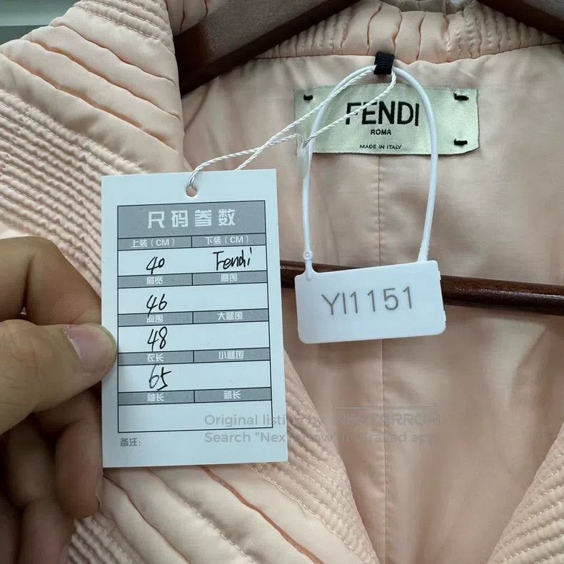 Fendi Fendi Pink Quilted Jacket Size XS / US 0-2 / IT 36-38 - 8 Thumbnail