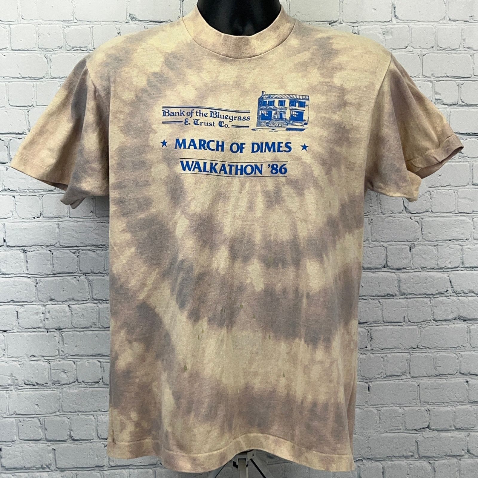 Vintage Vintage 80s March of Dimes Walkathon T Shirt Bank Beige L Size US L / EU 52-54 / 3 - 2 Thumbnail