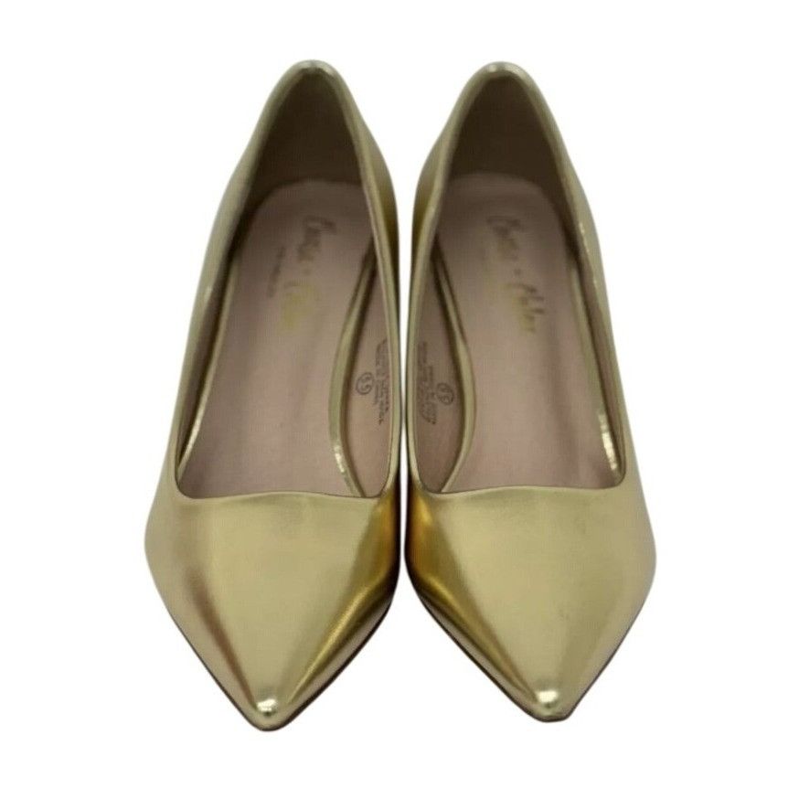 Other CHASE+CHLOE/ Julian-1/ Gold Metallic / Pointed-Toe Heels Wit Size US 5.5 / IT 35.5 - 3 Thumbnail