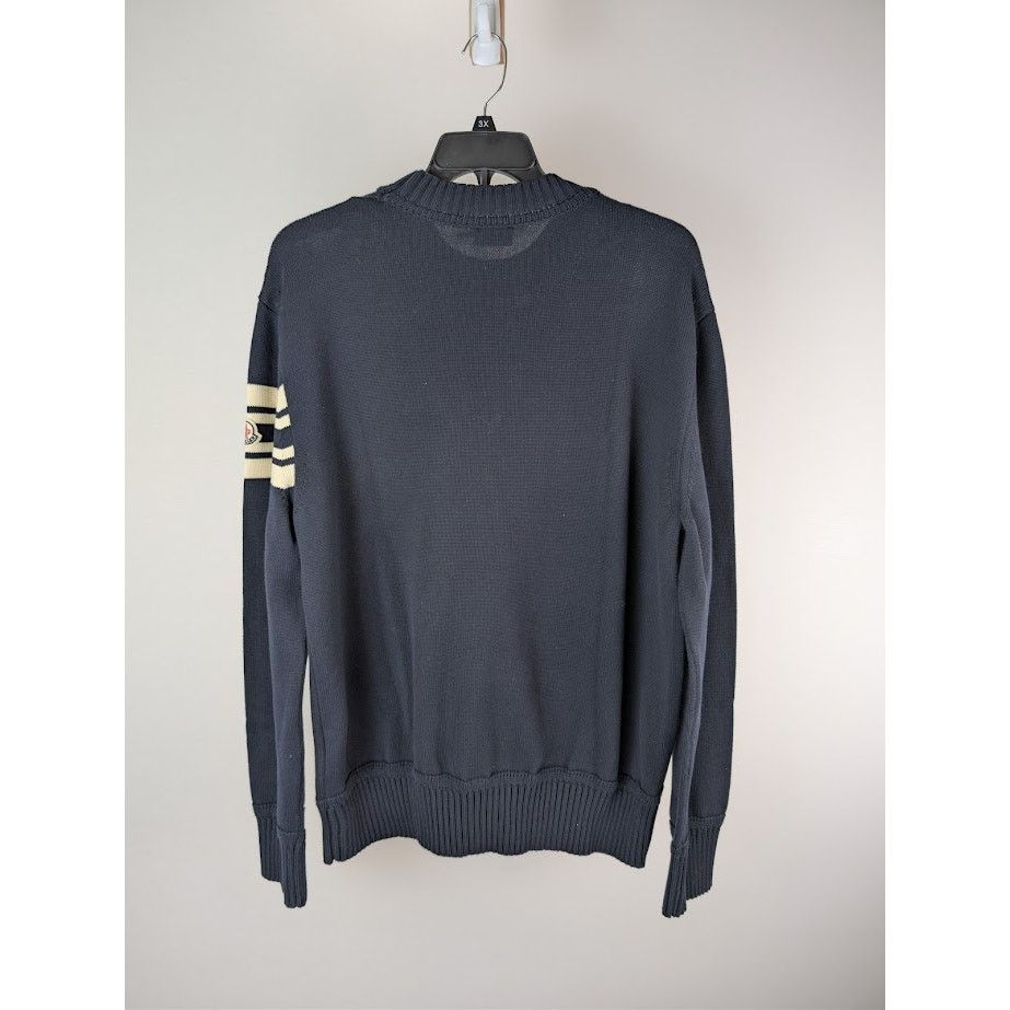 Moncler o1rshd1 Girocollo Tricot Sweater in Navy Size US XXL / EU 58 / 5 - 16 Thumbnail
