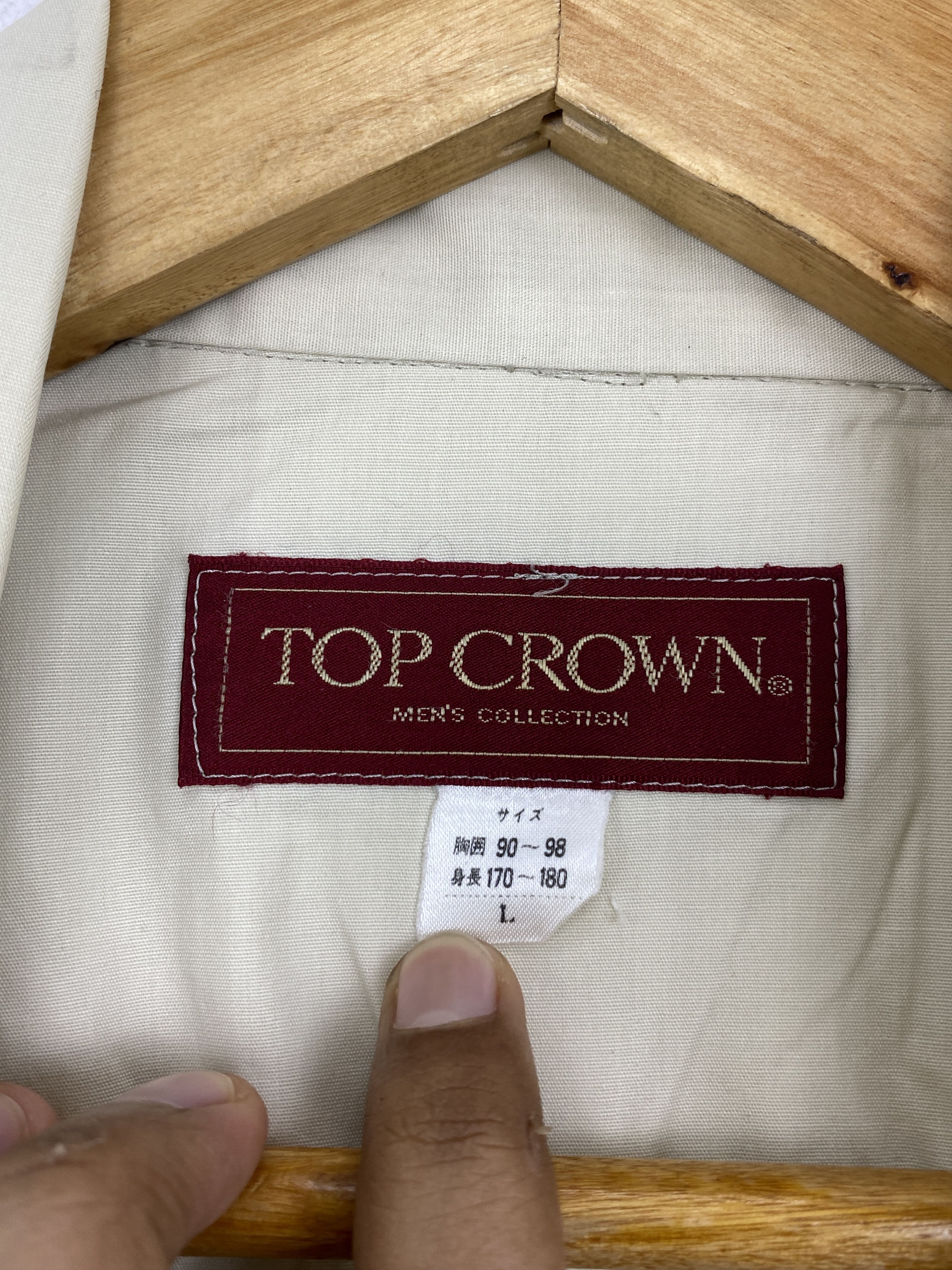 Japanese Brand Vintage Top Crown Zipper Double Pocket Light Jacket JA0112 Size US L / EU 52-54 / 3 - 5 Thumbnail