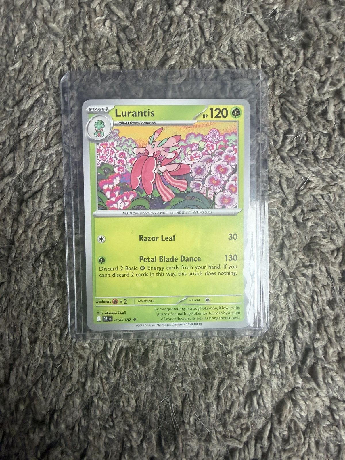 Pokemon 2025 Pokémon Lurantis Card Size ONE SIZE - 1 Thumbnail