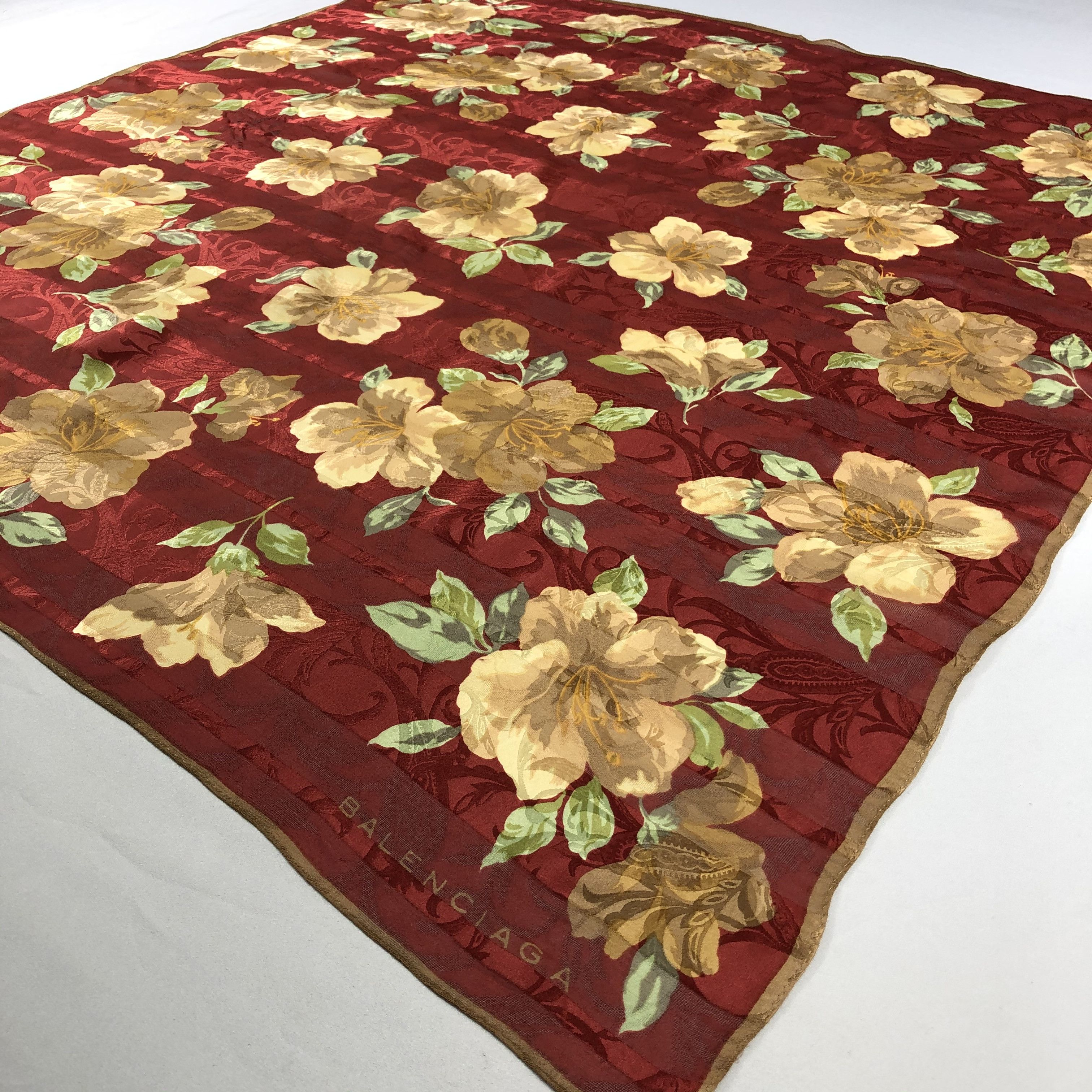 Vintage Vintage Balenciaga Silk Scarf Size ONE SIZE - 3 Thumbnail