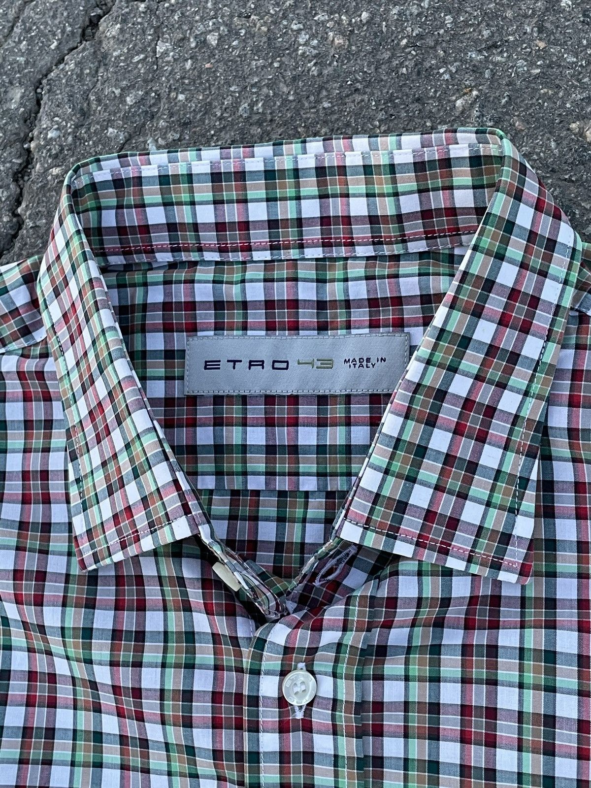 Etro Etro 43 Spa Button Up Stripped Shirt Long Sleeve Italy Size US L / EU 52-54 / 3 - 2 Thumbnail