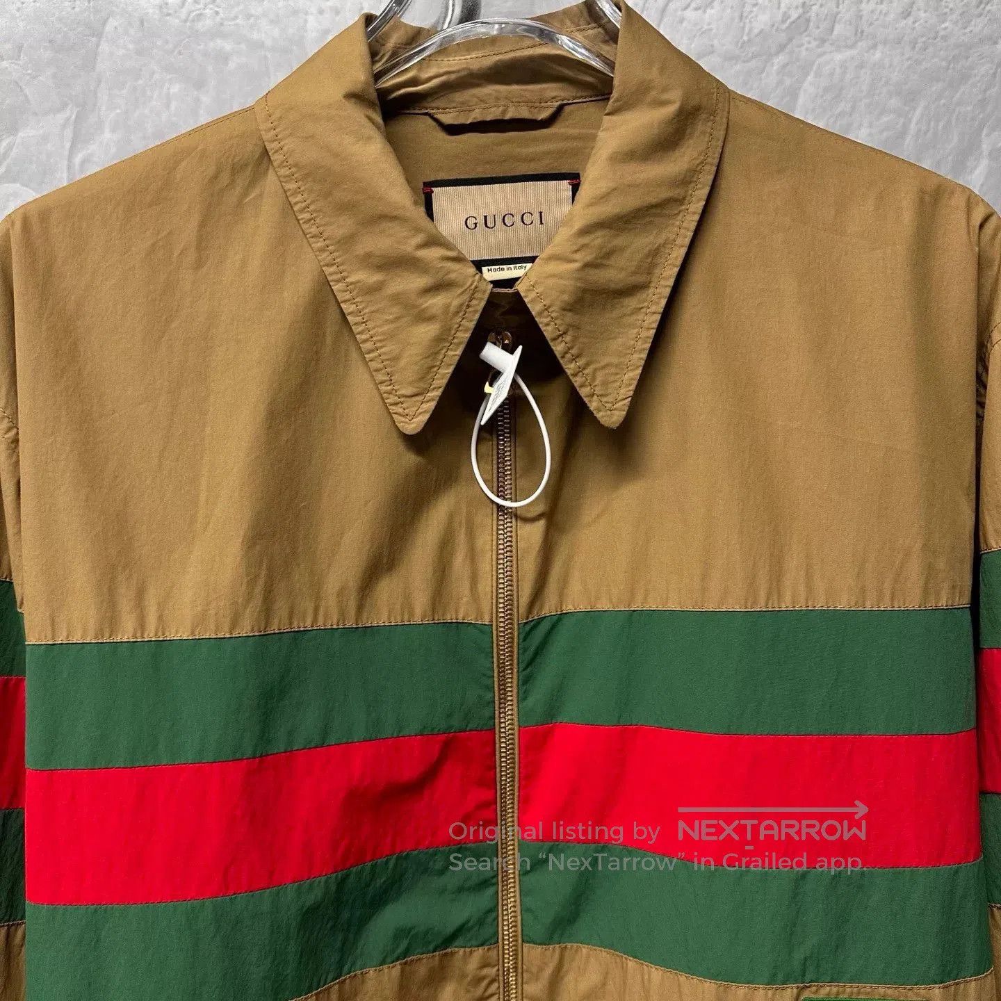 Gucci gucci red green striped embroidered jacket. Size US M / EU 48-50 / 2 - 2 Thumbnail