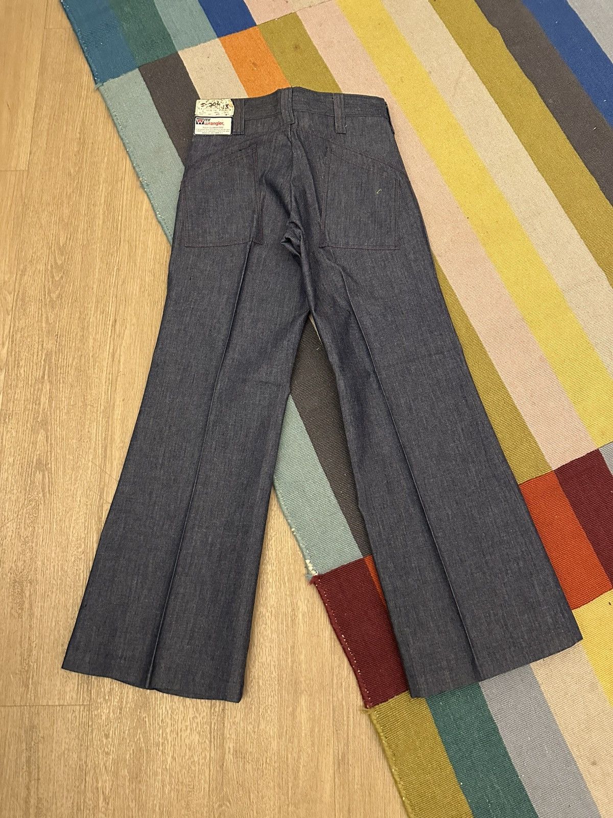 Wrangler Vintage 70s Wrangler Bellbottoms Raw Denim Size US 30 / EU 46 - 2 Thumbnail