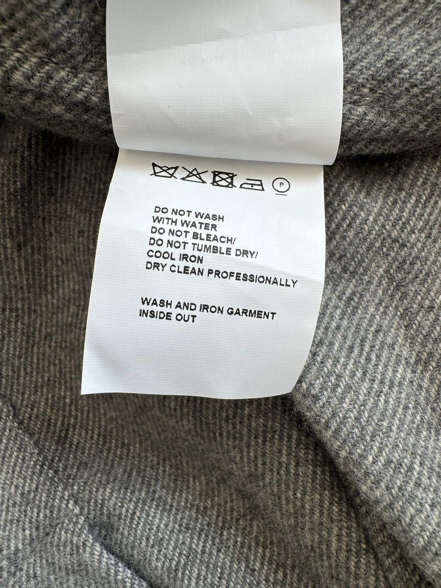 Private White V.C. × Todd Snyder $998 Todd Snyder x Woolrich Black Label Grey Cashmere Shirt Size US XL / EU 56 / 4 - 8 Thumbnail