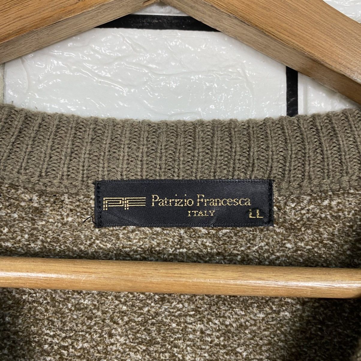 Japanese Brand 📌Vintage Knit Sweatshirt Patrizio Francessa Striped Size US L / EU 52-54 / 3 - 14 Thumbnail