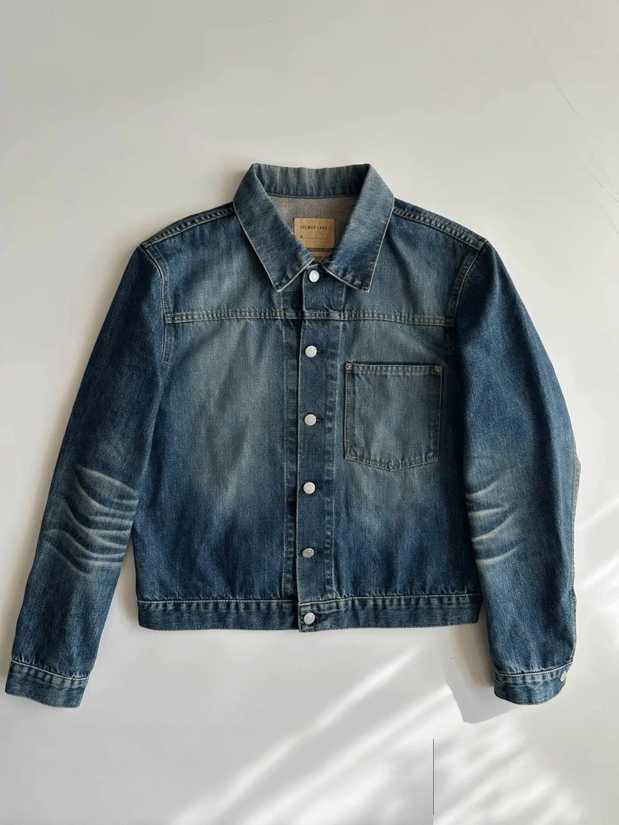 Helmut Lang HELMUT LANG size38 coated denim jacke | Grailed