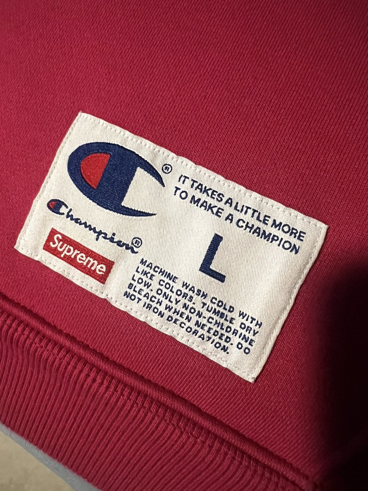 Champion × Supreme Supreme X Champion Hoodie Size US L / EU 52-54 / 3 - 5 Thumbnail