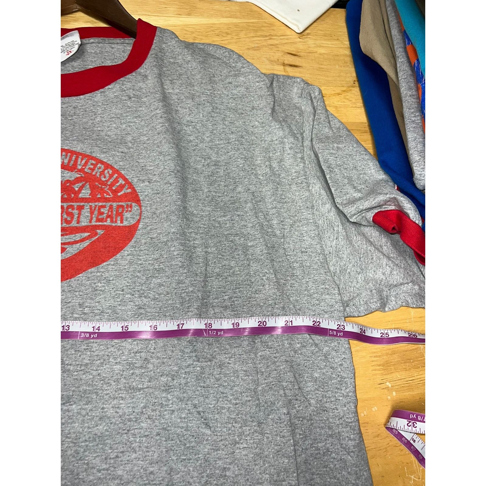 Anvil Vintage Ohio State University Shirt Newark Ringer Tee 2XL Size US XXL / EU 58 / 5 - 8 Thumbnail
