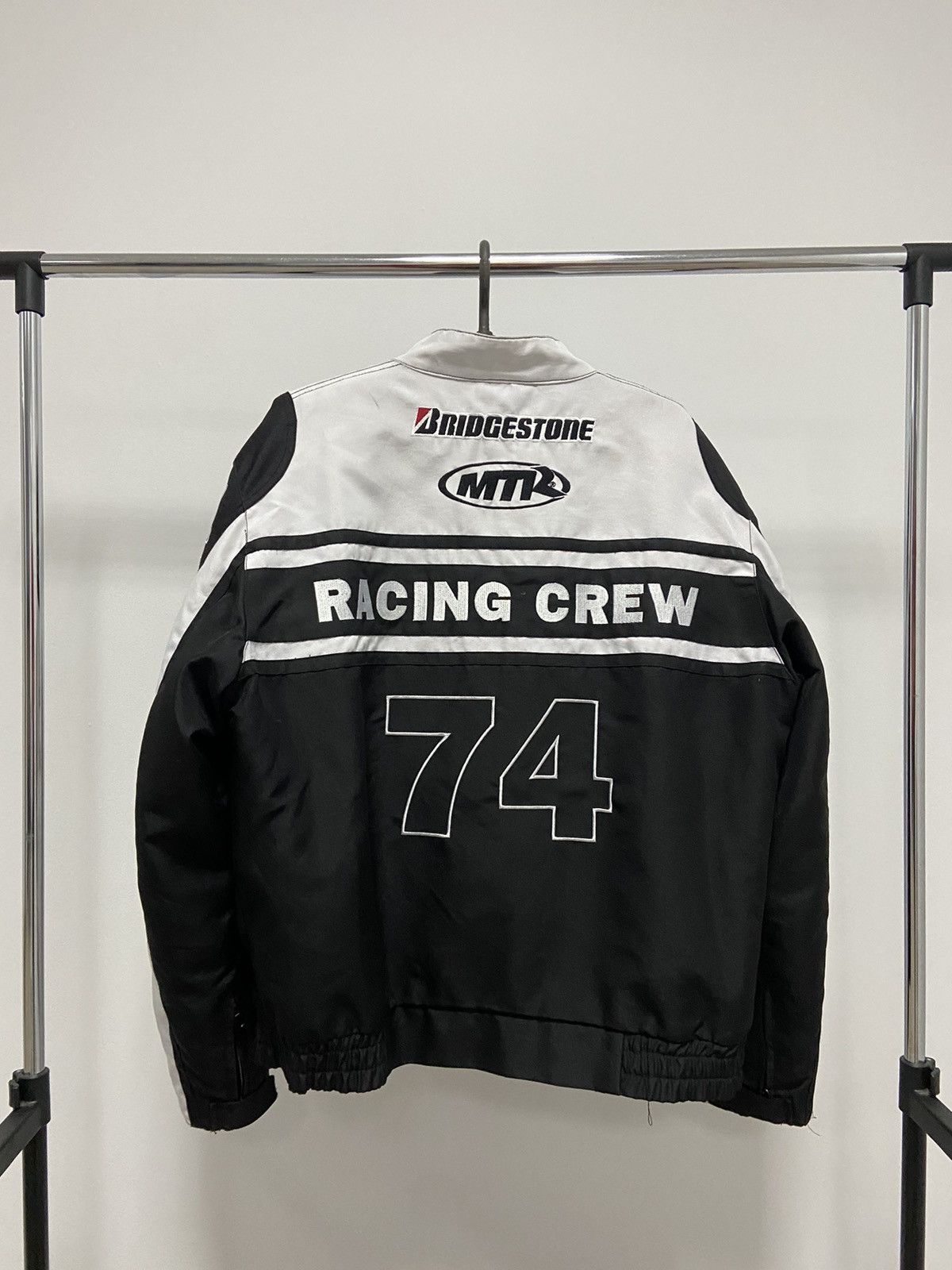 Vintage Racing Crew Jacket Vintage Bridgestone Moto Race Track Size US XL / EU 56 / 4 - 3 Thumbnail
