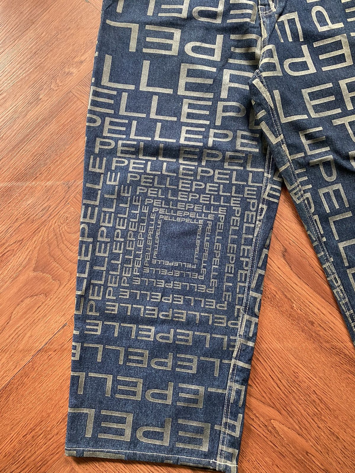 If Six Was Nine × Marc Buchanan × Pelle Pelle Pelle Pelle Baggy Fullprint Jeans Size US 38 / EU 54 - 6 Thumbnail