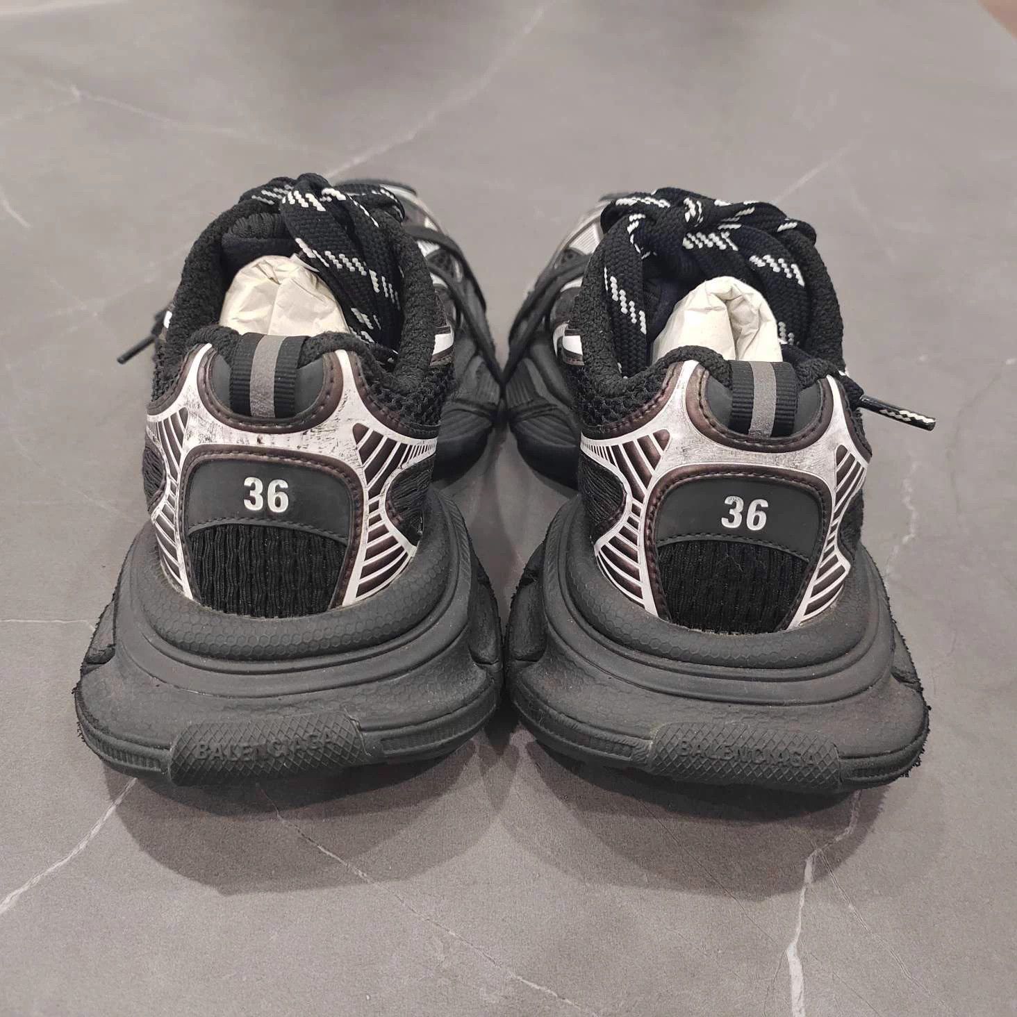 Balenciaga BALENCIAGA 3XL Black Silver Size 36 Size US 5.5 / IT 35.5 - 7 Thumbnail