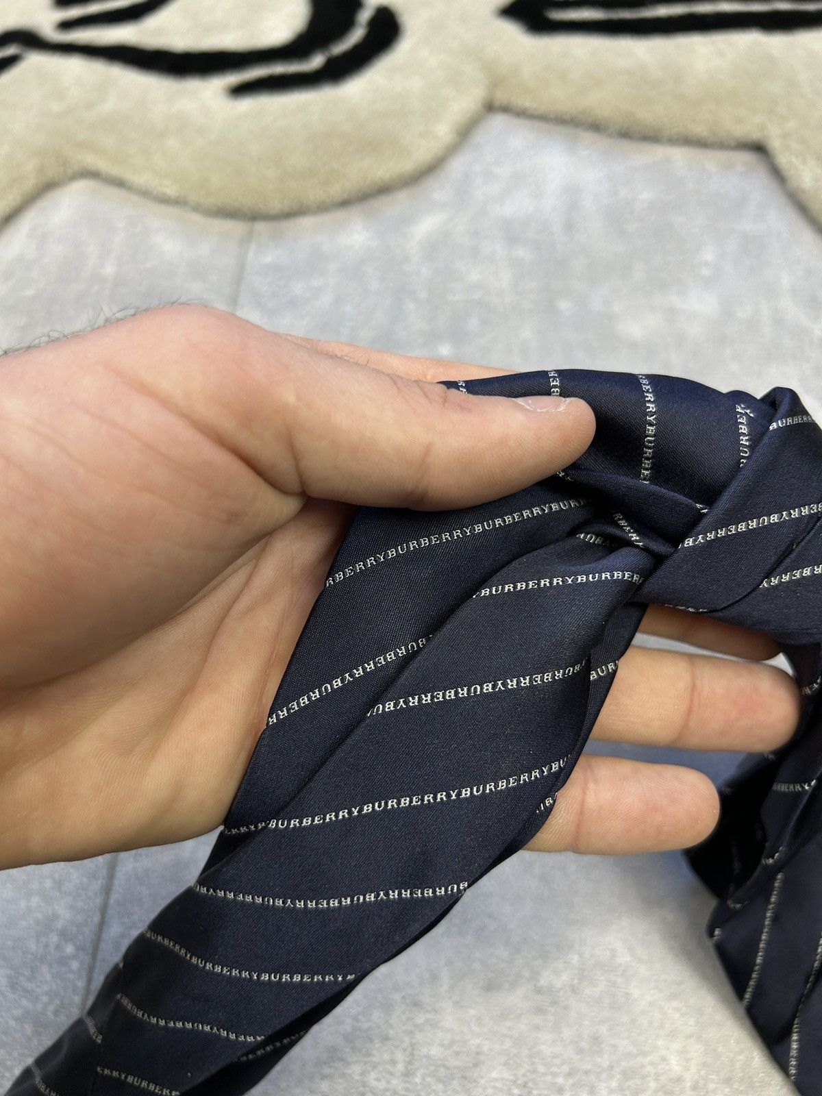 Burberry × Vintage Mens Vintage Burberry novacheck tie luxury rare monogram Size ONE SIZE - 5 Thumbnail