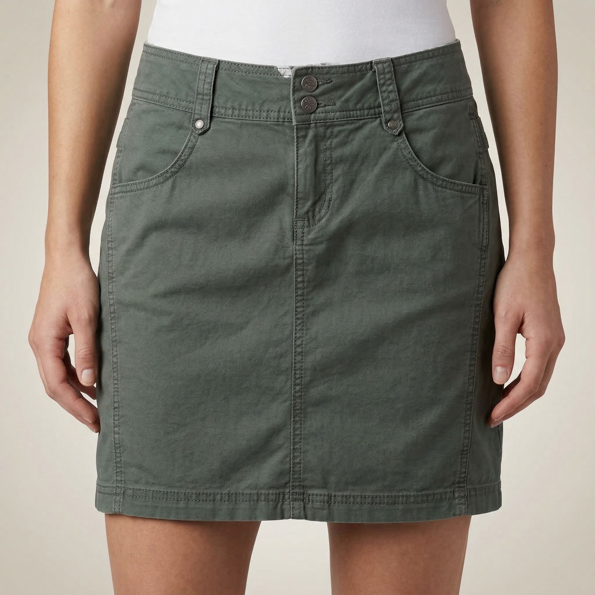 Columbia Columbia Sportswear Utility Gorpcore Mini Skirt Green 4 Size 27" / US 4 / IT 40 - 1 Thumbnail