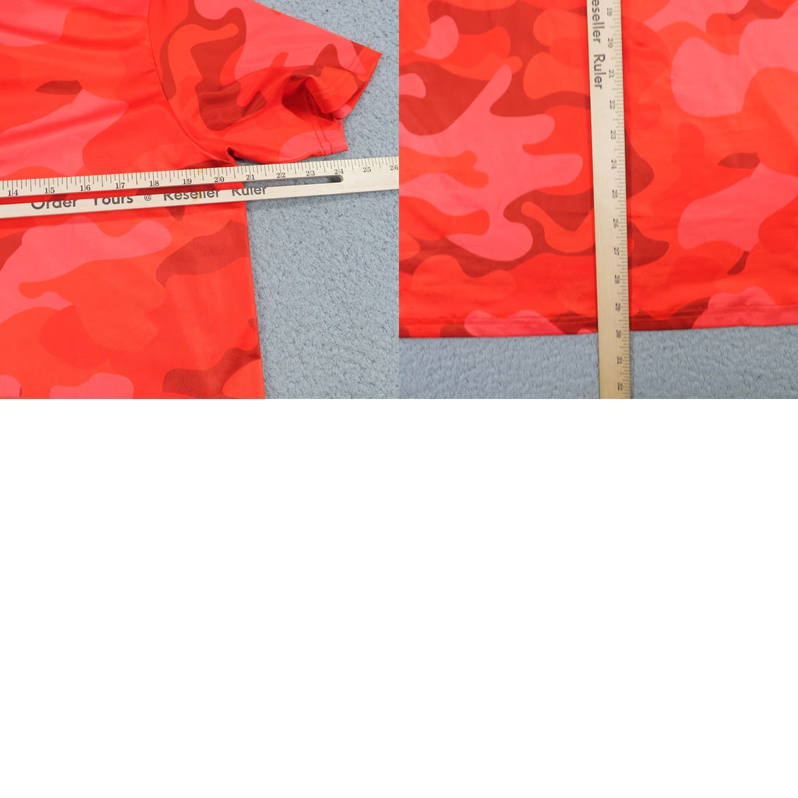 Vintage Pins & Aces Golf Polo Mens Medium Red Camo Graphic Performance Stretch Shirt Size US M / EU 48-50 / 2 - 8 Thumbnail