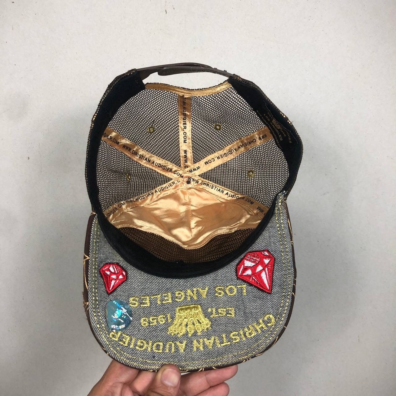 Christian Audigier HOT🔥 Christian Audigier Ed Hardy Trucker Hat Skull Cap Size ONE SIZE - 6 Thumbnail