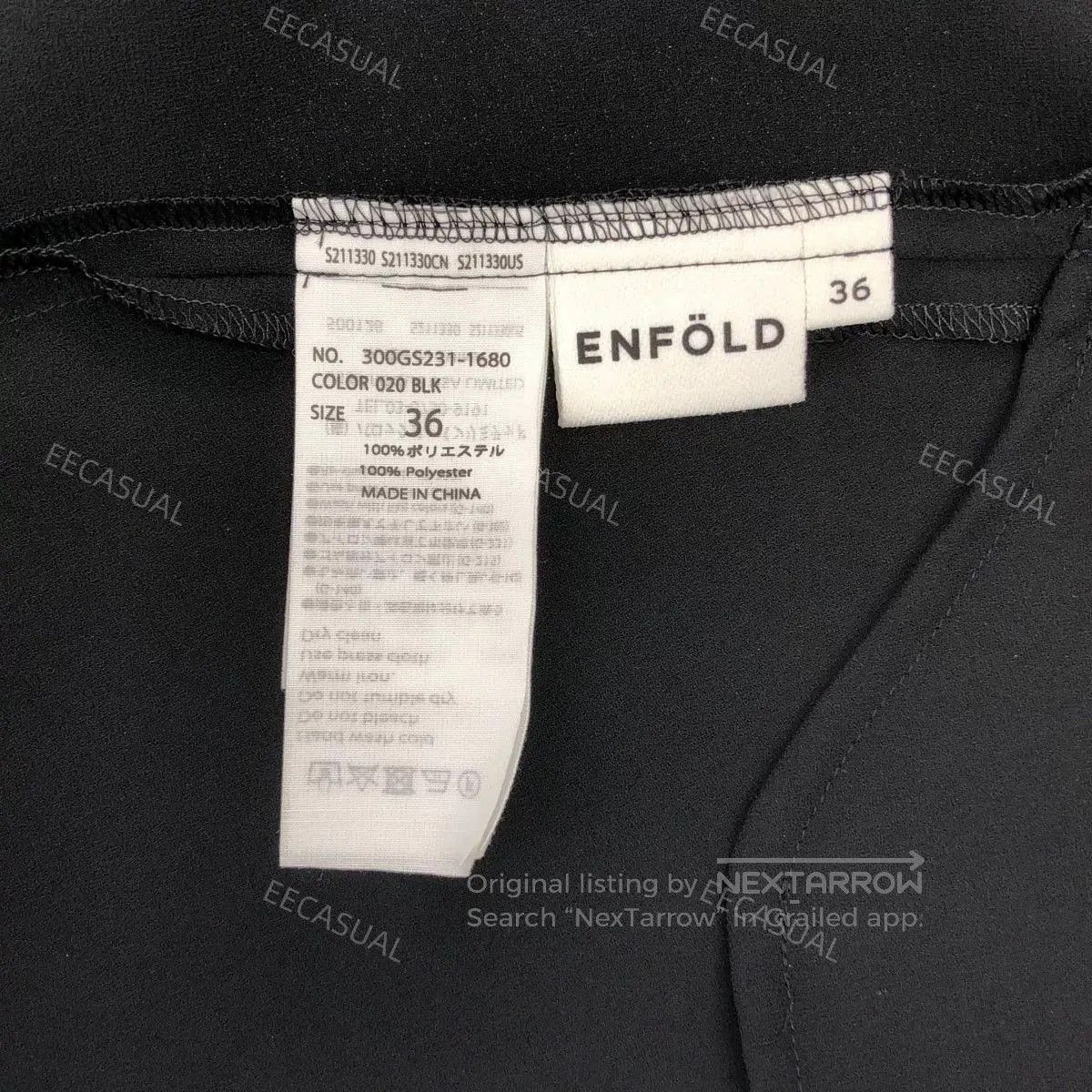 Other ENFOLD Black Draped Lantern Pants. Size 33" - 5 Thumbnail