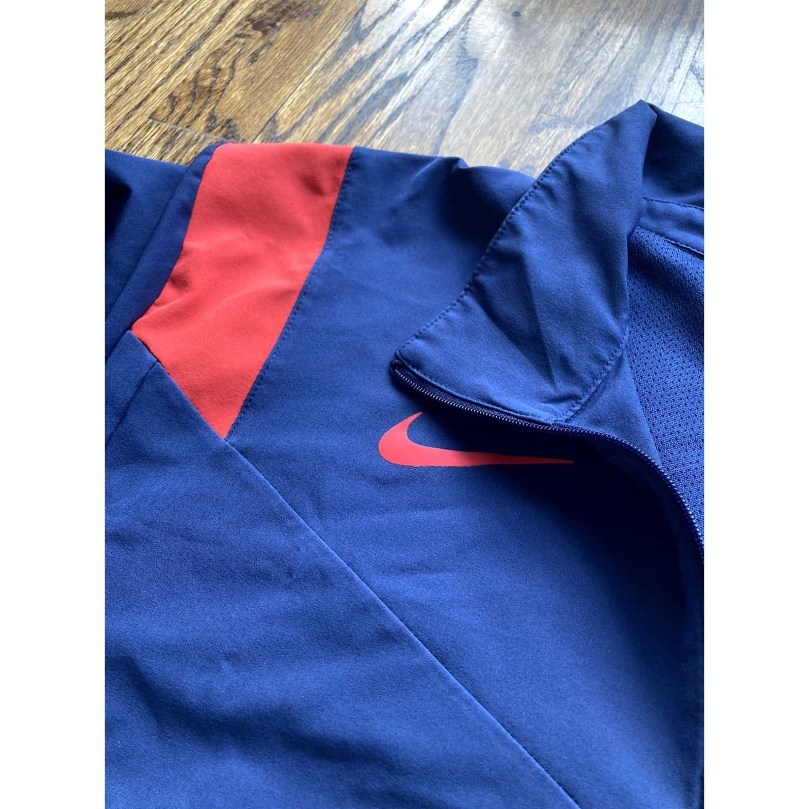 Nike Nike Jacket Mens Size Large Windbreaker Navy Blue Tech Samford Bulldogs Size US L / EU 52-54 / 3 - 4 Thumbnail