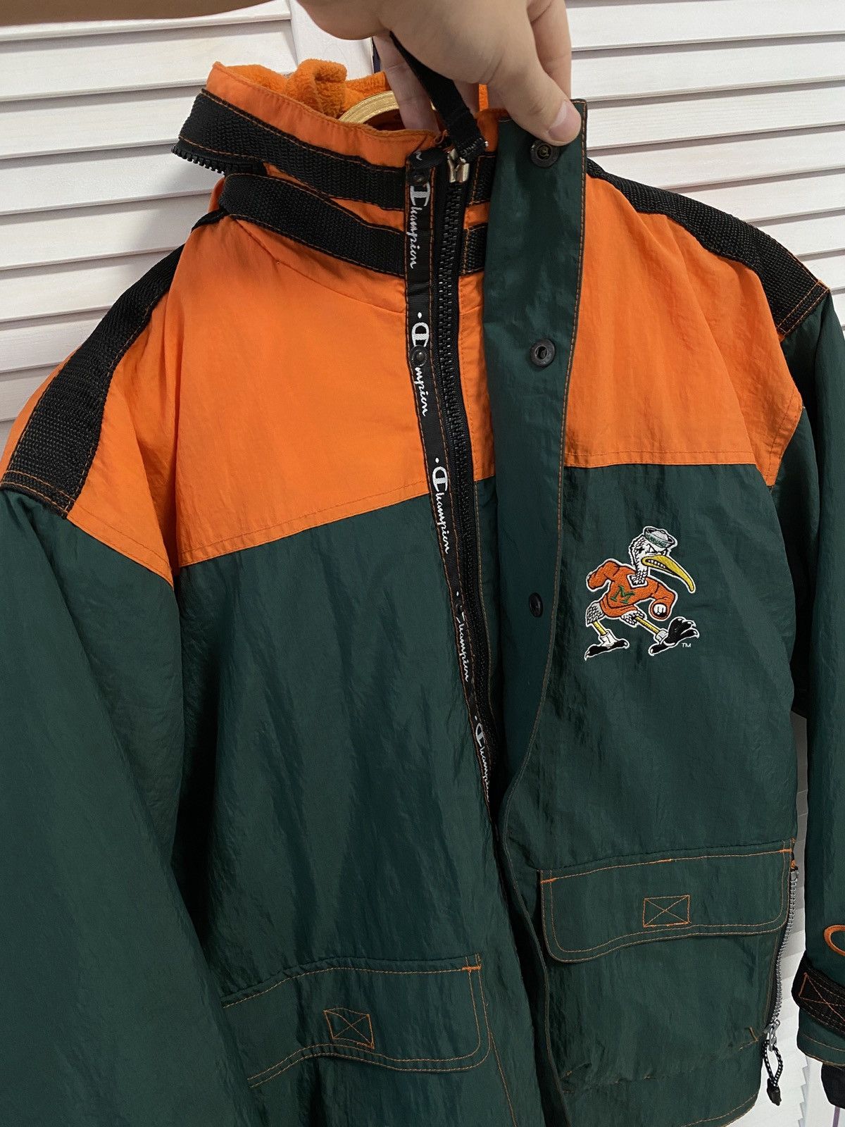 Champion × NBA × Vintage ♥️ Vintage 90s Jacket Champion MIAMI Back Logo Big Dolphins Size US L / EU 52-54 / 3 - 7 Thumbnail