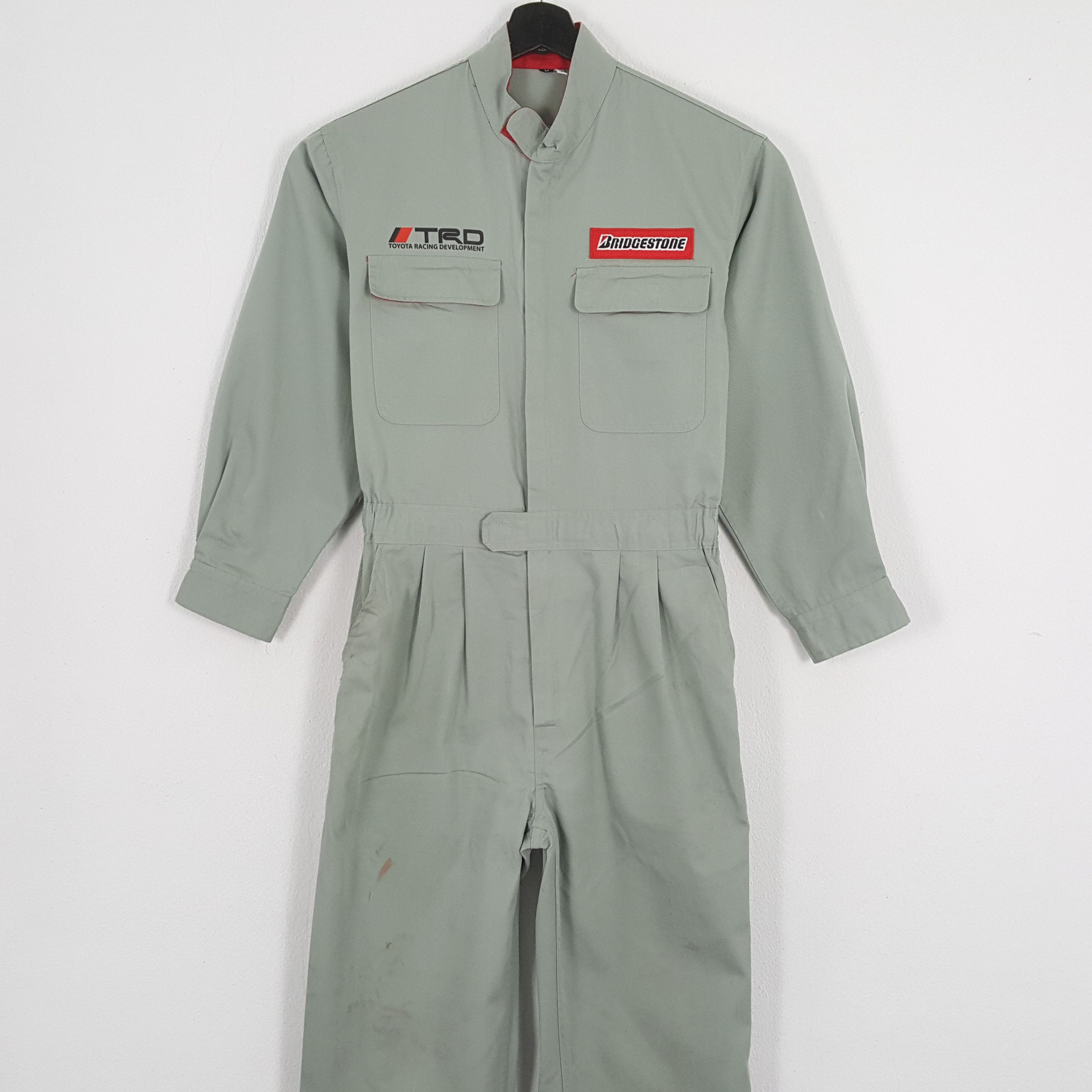 Vintage BRIDGESTONE X TRD TOYOTA RACING Custom Art Coverall Jacket Size US S / EU 44-46 / 1 - 5 Thumbnail