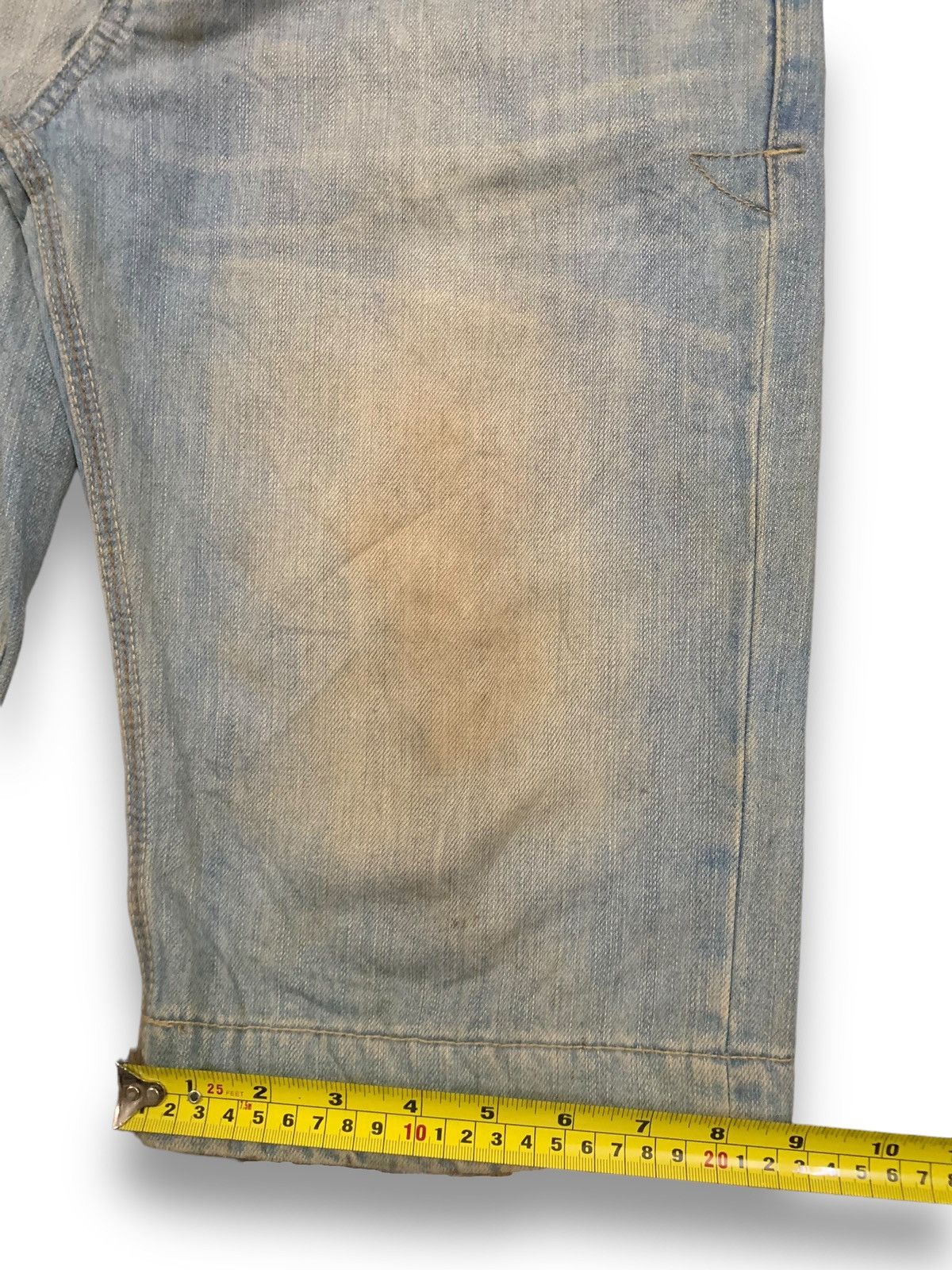 14th Addiction Vintage Japanese Brand Dominate Mud Wash Grunge Jorts Denim Size US 30 / EU 46 - 16 Thumbnail