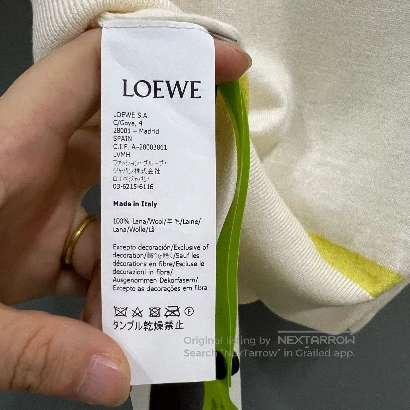 Loewe LOEWE Embroidered Knit Short Sleeve Top. Size XS / US 0-2 / IT 36-38 - 4 Thumbnail