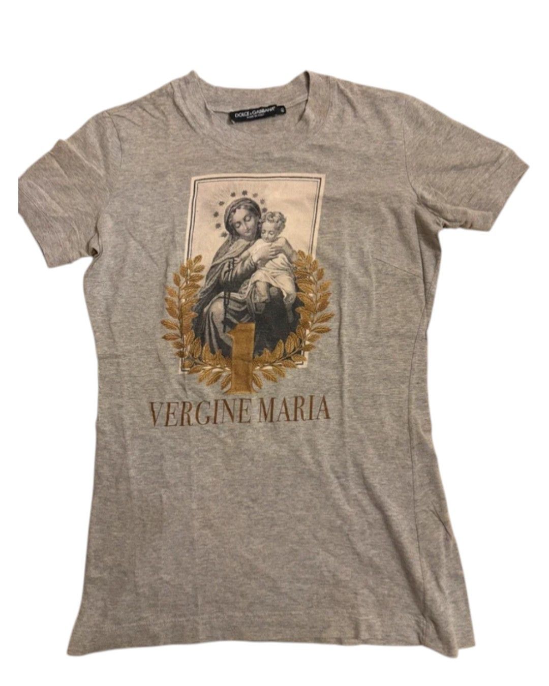 Dolce & Gabbana VERGINE MARIA PRINTED TEE SHIRT Size S / US 4 / IT 40 - 2 Thumbnail