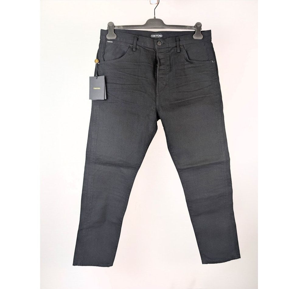 Tom Ford o1rshd1 Tapered Fit Denim Jeans in Black Size US 36 / EU 52 - 1 Thumbnail