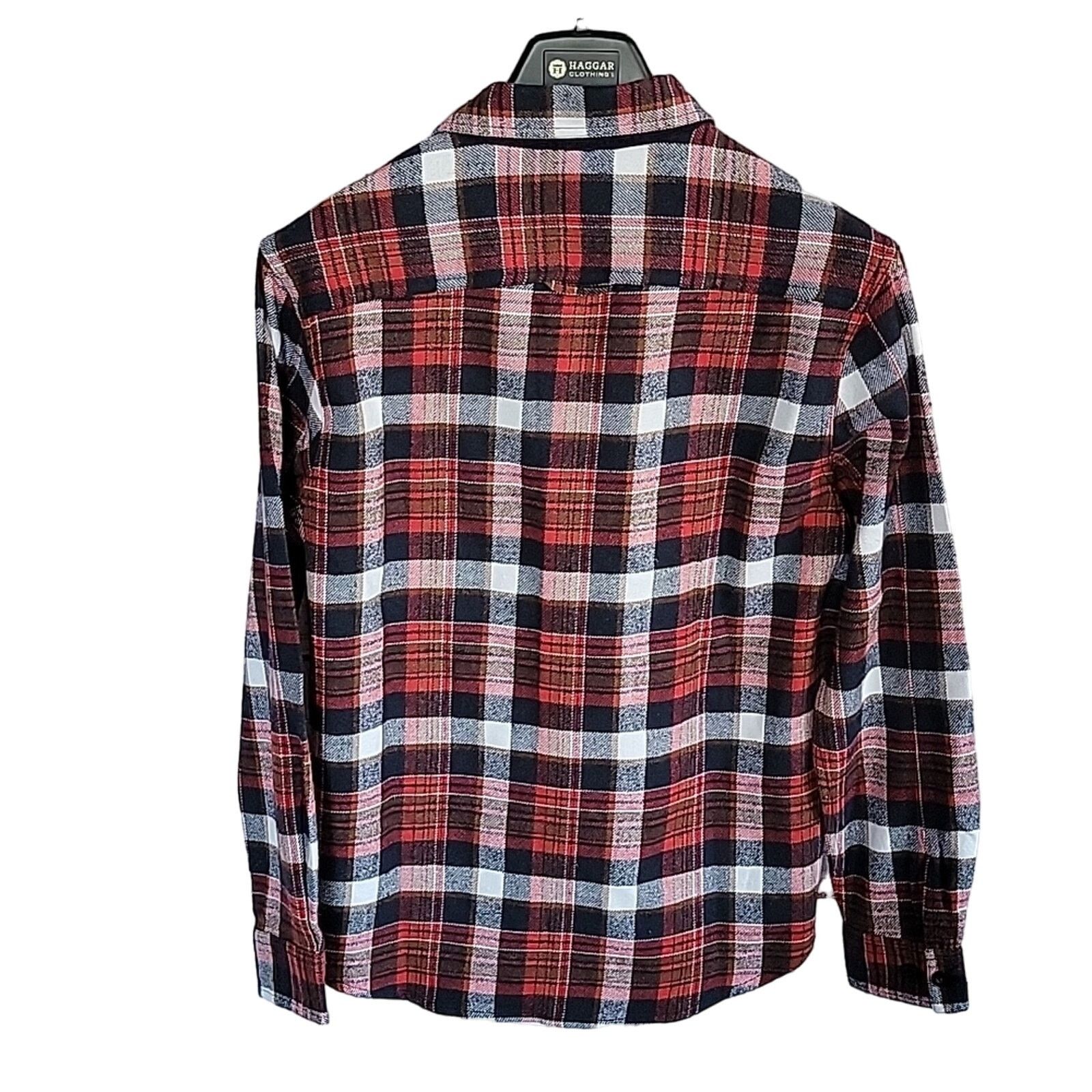 Rainforest Rainforest Red Navy Plaid Flannel Shirt Size Small Size US S / EU 44-46 / 1 - 14 Thumbnail