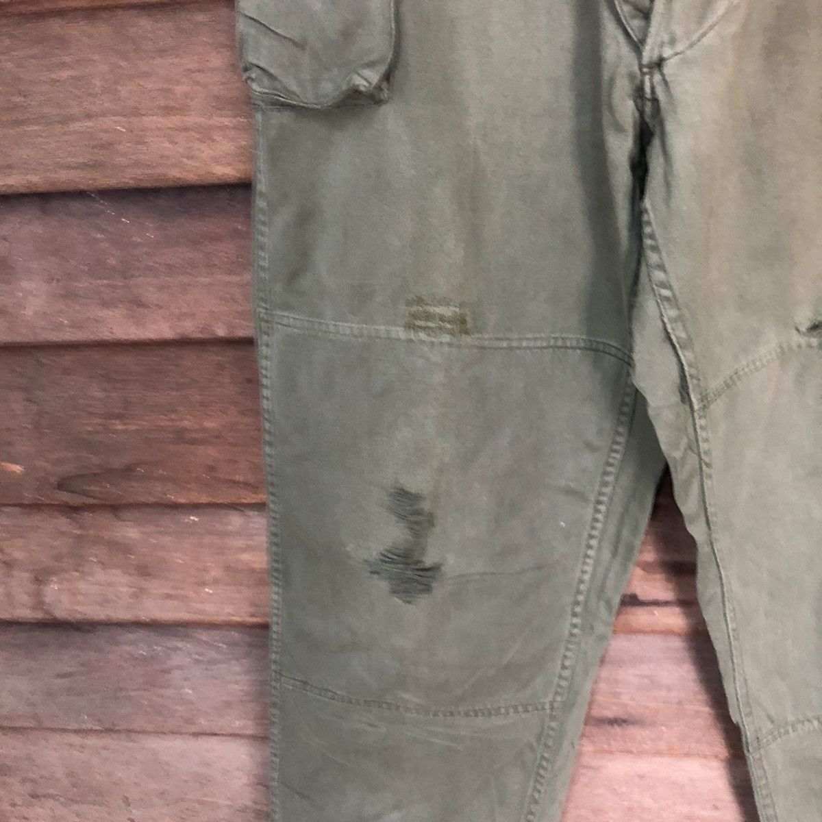 Japanese Brand DL Japan military army Green Cargo Multipocket Pants #S2754 Size US 32 / EU 48 - 6 Thumbnail